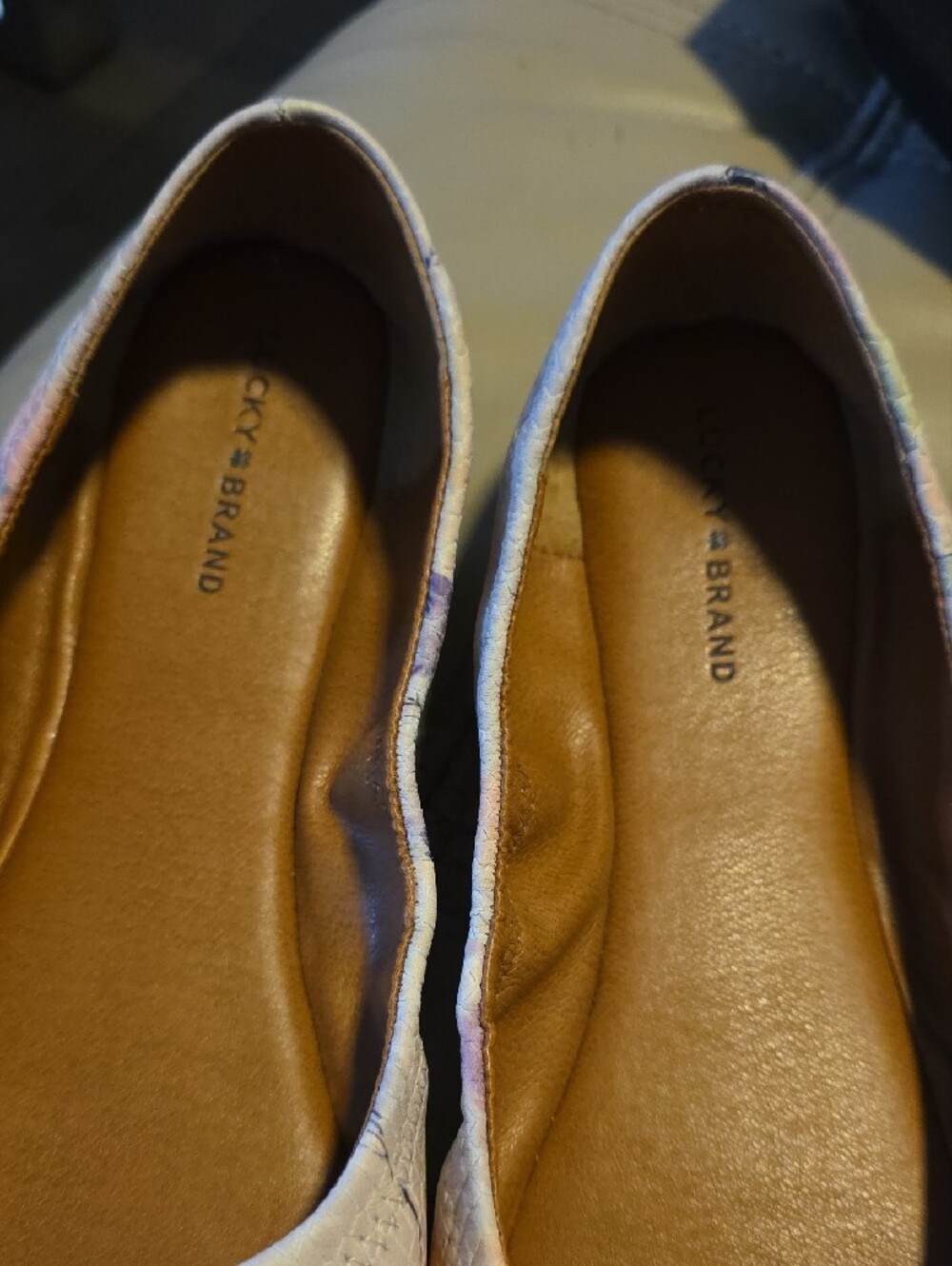 Lucky Brand Women's Pastel Floral Ballet Flats - Pink - Picture 3 of 8